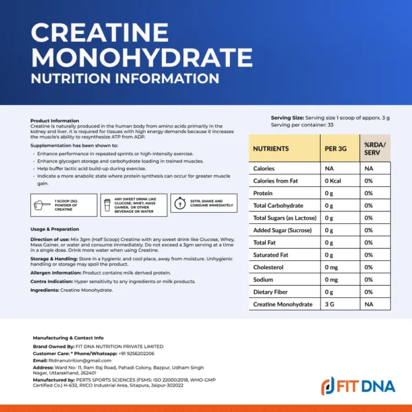 creatine-nutrition-information