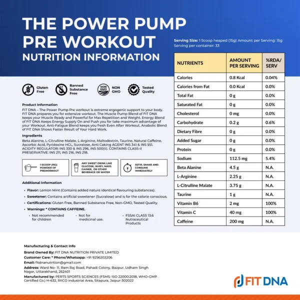 fitpre-nutrition-information